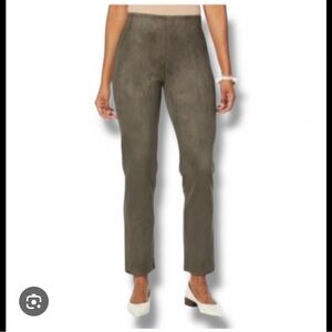 MarlaWynne Olive Straight Leg Pants